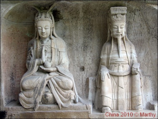 Beelden in Baoding Shan - Dazu - Taoïstische wijzen 